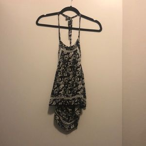 Cute printed low back tank!